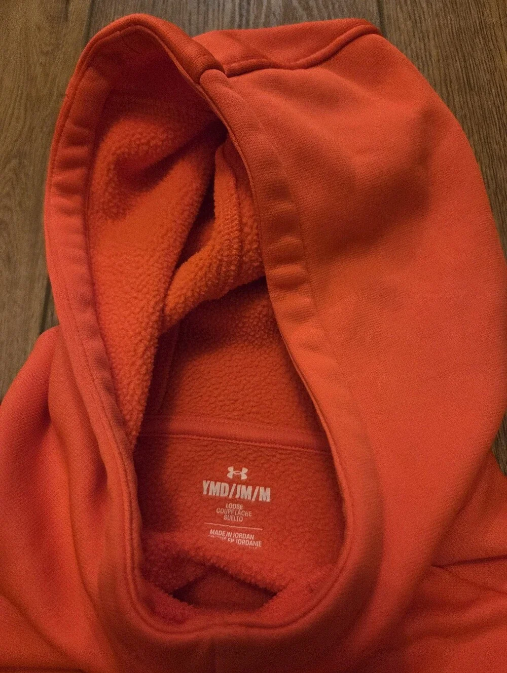 Under Armour Bright Neon Pink Hoodie with Black Logo